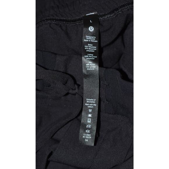 Lululemon Men's Black ABC Jogger Regular Size Large Warpstreme - Picture 9 of 10
